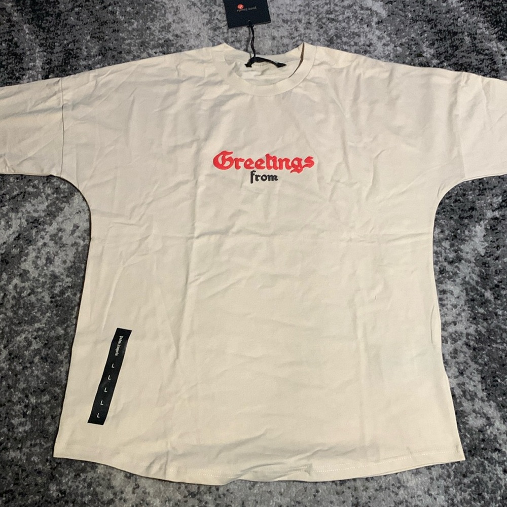 Palm Angels Greetings From PA California Apricot T-Shirt Men’s Size Large